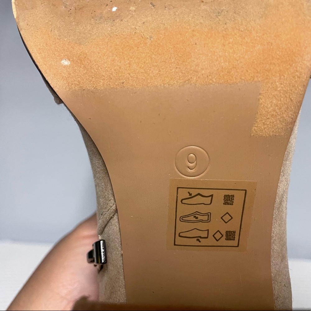 Camel Colored Suede Booties - image 5